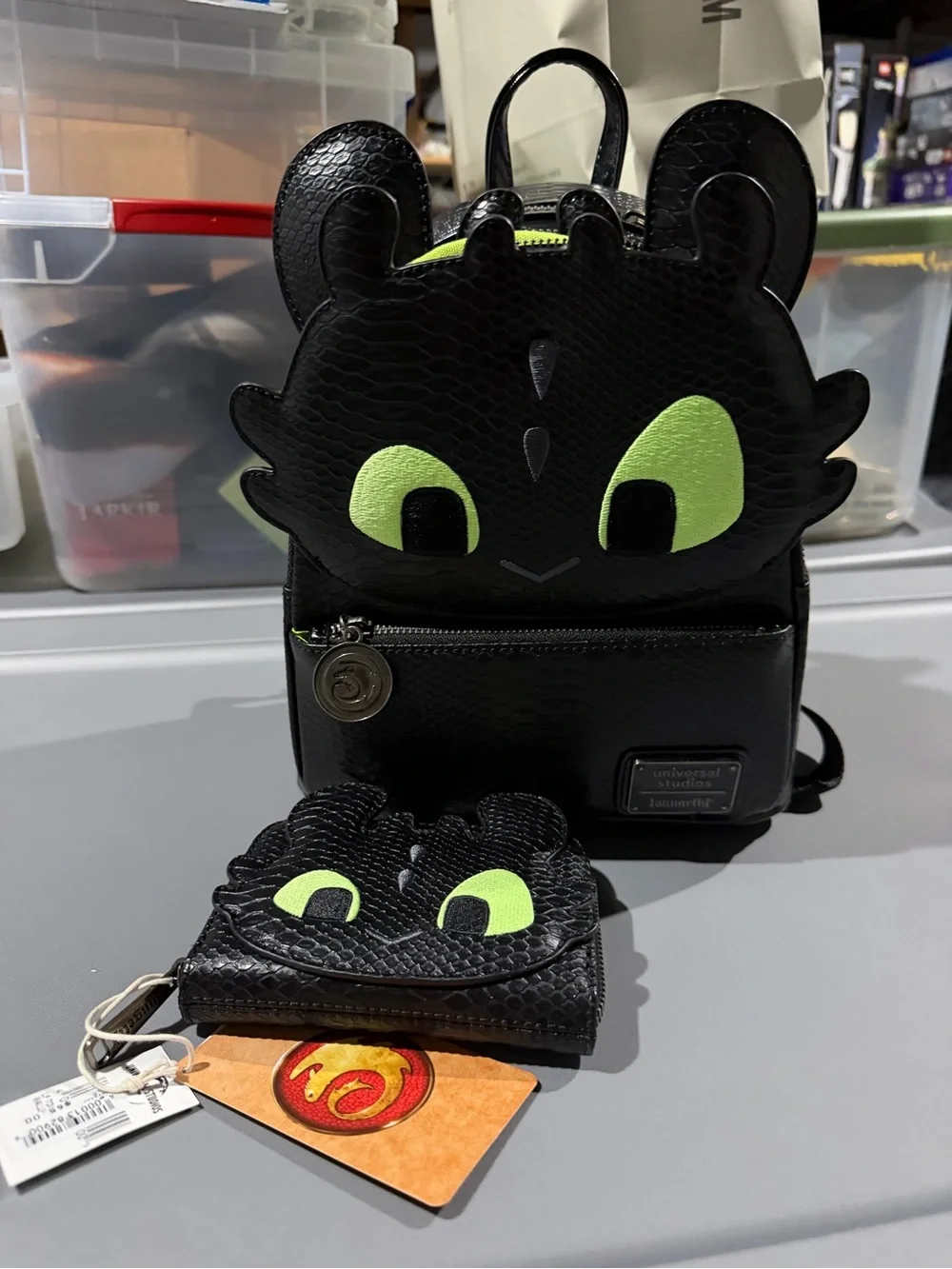 2025 Loungefly Universal Epic How To Train Dragon Toothless Backpack & Wallet
